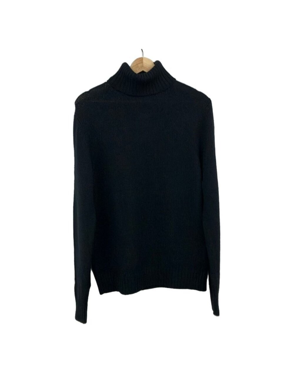 Prada Long Sleeve Sweater Dark Navy Turtleneck Wool